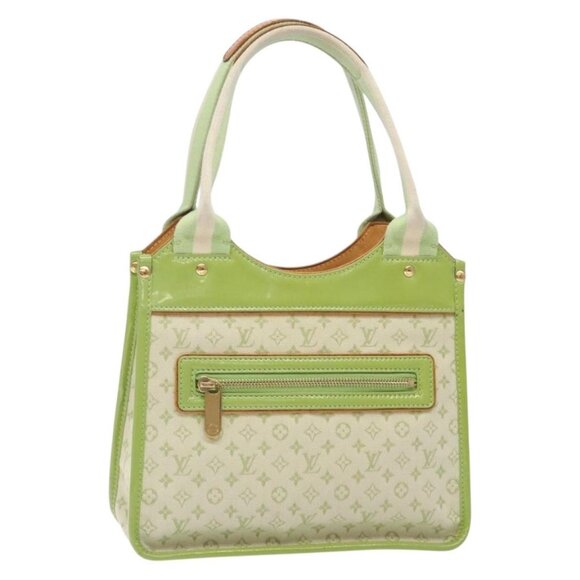 LOUIS VUITTON Monogram Mini Sac Catline Bag Almond Green M92931 LV Auth 132609 - Picture 1 of 16